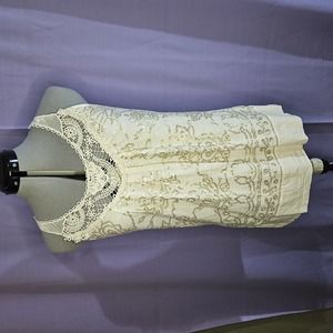 Source Unknown, Cream, Tops, Size: S